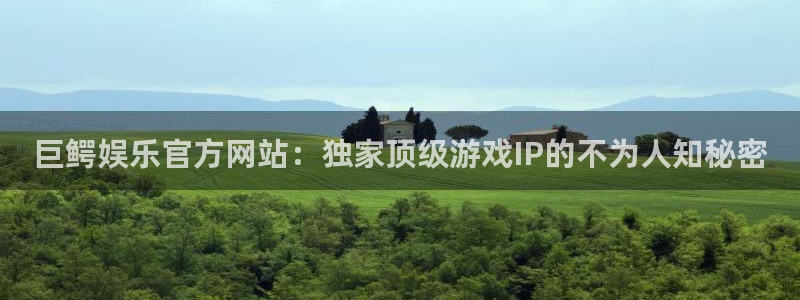 u8国际集团：巨鳄娱乐官方网站：独家顶级游戏IP的不为人知秘密